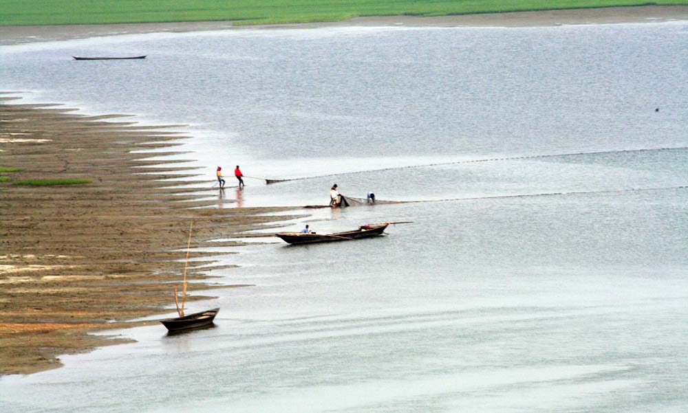 Jamuna the distributary channel of the Brahmaputra River of Bangladesh ...